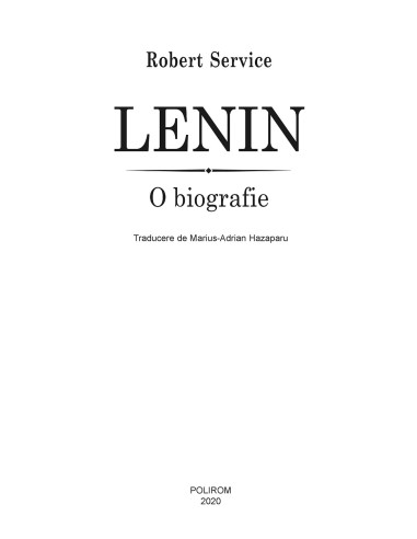 Lenin. O biografie Lenin. O biografie
