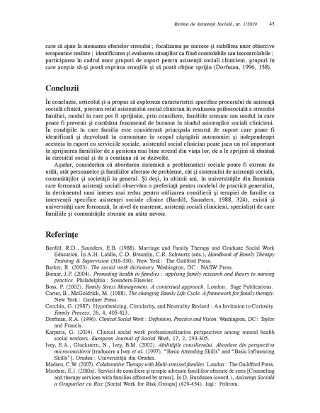 Revista de asistenţă socială. Nr. 1/2019