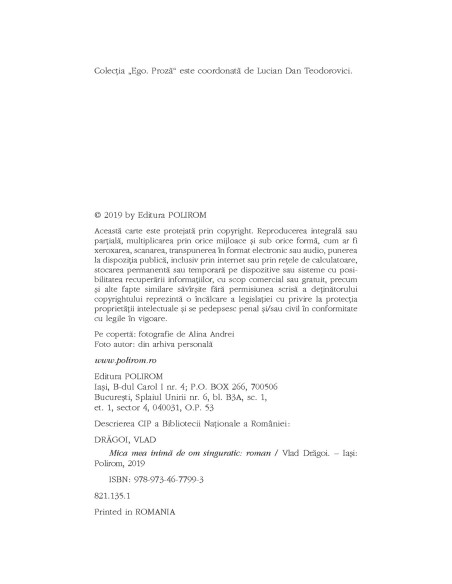 Mica mea inimă de om singuratic