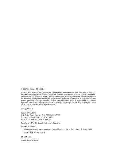 Literatura română sub comunism Literatura română sub comunism