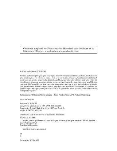 Bafta, Devla şi Haramul. Studii...