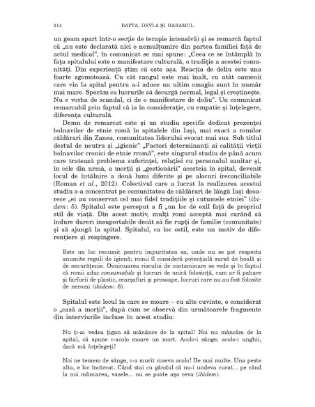 Bafta, Devla şi Haramul. Studii despre cultura şi religia romilor