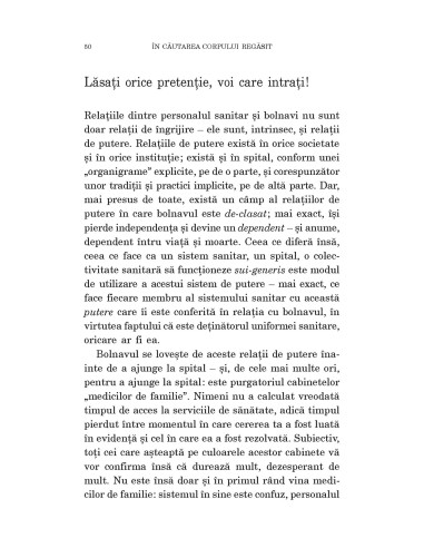 În căutarea corpului regăsit În căutarea corpului regăsit