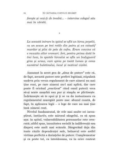 În căutarea corpului regăsit În căutarea corpului regăsit