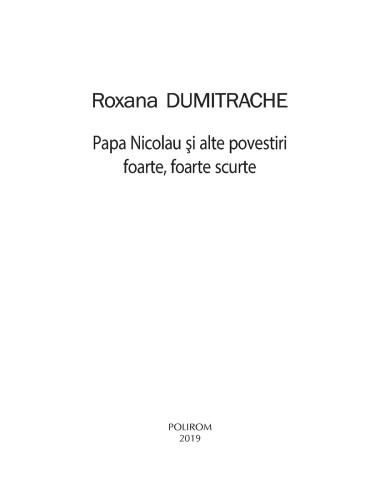 Papa Nicolau şi alte povestiri...