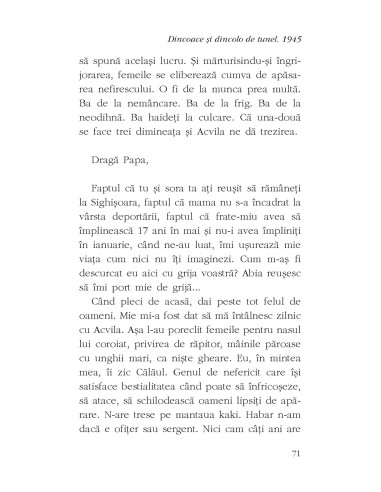 Dincoace şi dincolo de tunel. 1945