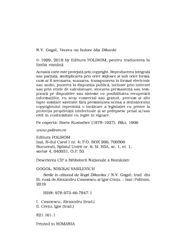 Serile în cătunul de lîngă Dikanka