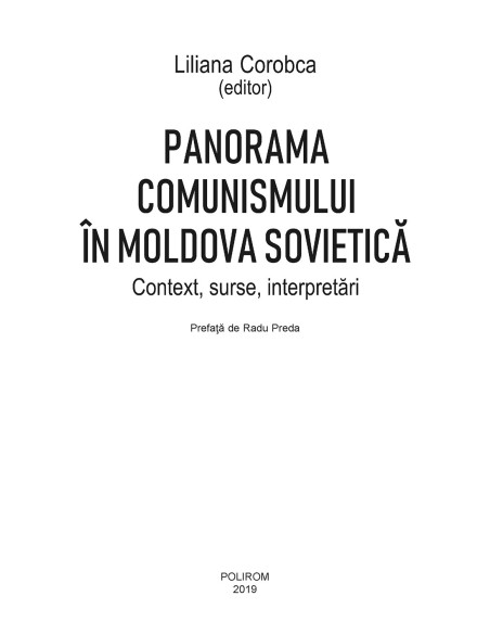 Panorama comunismului în Moldova sovietică