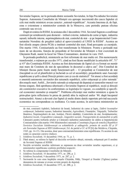 Panorama comunismului în Moldova sovietică