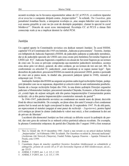 Panorama comunismului în Moldova sovietică