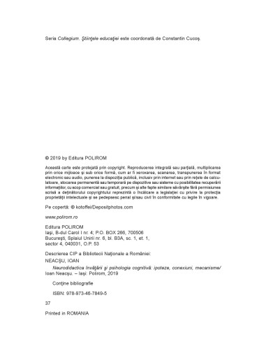 Neurodidactica învăţării şi... Neurodidactica învăţării şi...