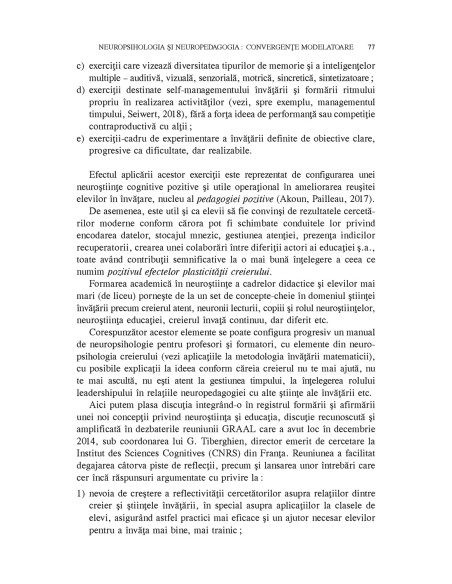 Neurodidactica învăţării şi psihologia cognitivă