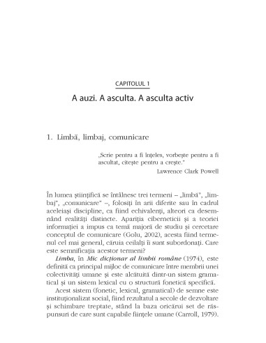 Învaţă să asculţi