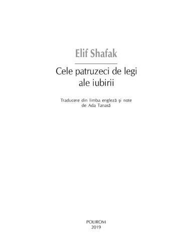Cele patruzeci de legi ale iubirii... Cele patruzeci de legi ale iubirii...
