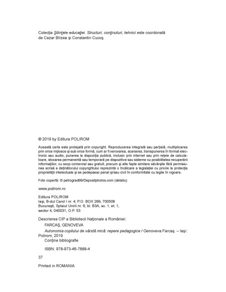 Autonomia copilului de vârstă mică