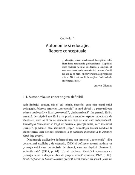 Autonomia copilului de vârstă mică
