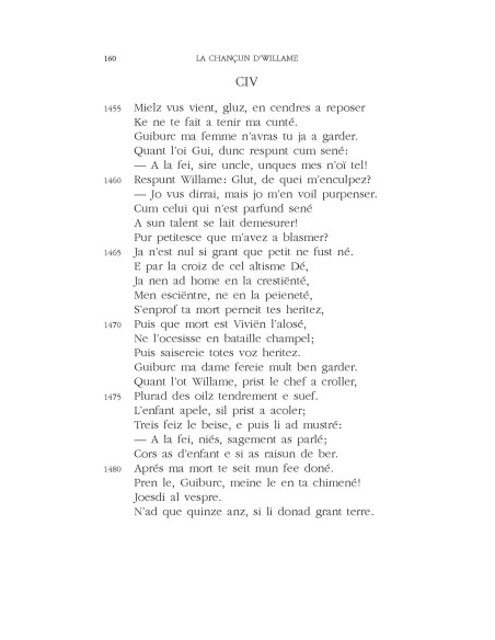 Cântarea despre Guillaume (ediţie bilingvă)