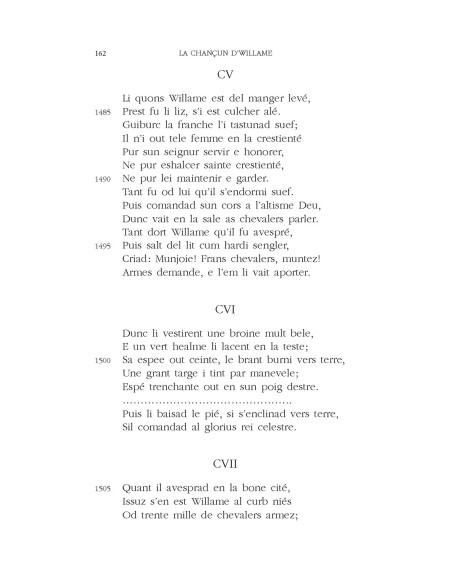 Cântarea despre Guillaume (ediţie bilingvă)