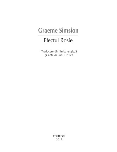Efectul Rosie Efectul Rosie