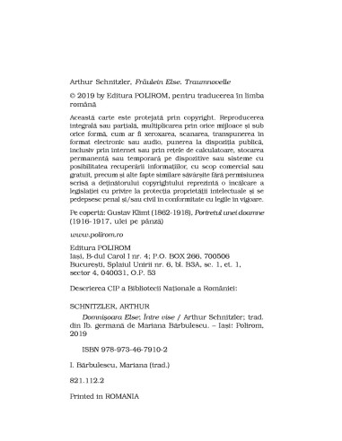 Domnişoara Else * Între vise