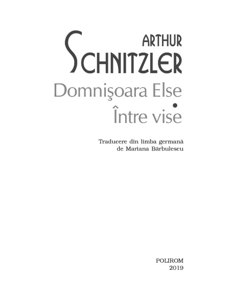 Domnişoara Else * Între vise