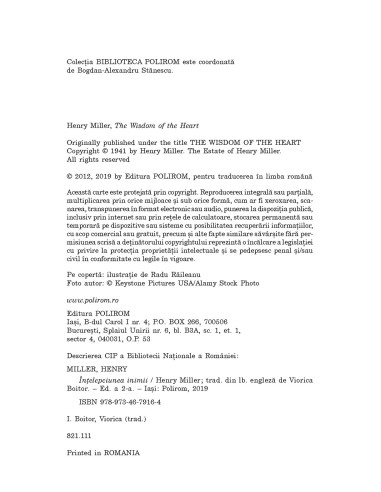Înțelepciunea inimii (ediția 2019) Înțelepciunea inimii (ediția 2019)