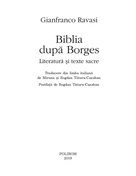 Biblia după Borges