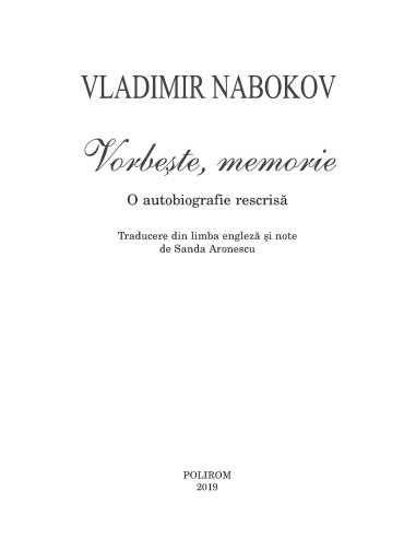 Vorbeşte, memorie Vorbeşte, memorie