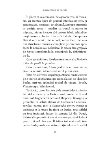 Enescu. Caiete de repetiţii