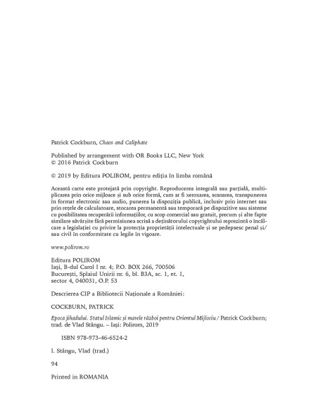 Epoca jihadului. Statul Islamic şi marele război pentru Orientul Mijlociu