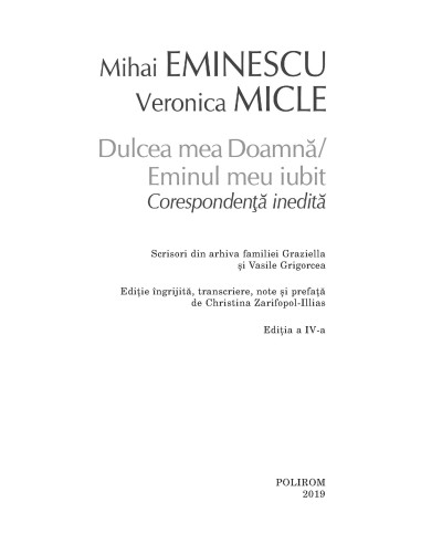 Dulcea mea Doamnă Eminul meu iubit