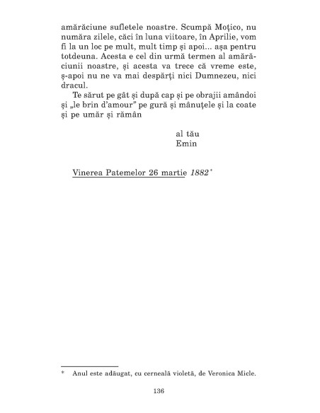 Dulcea mea Doamnă Eminul meu iubit