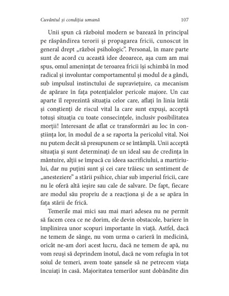 Cuvântul şi condiţia umană. Reflecţii, proiecţii şi regăsiri