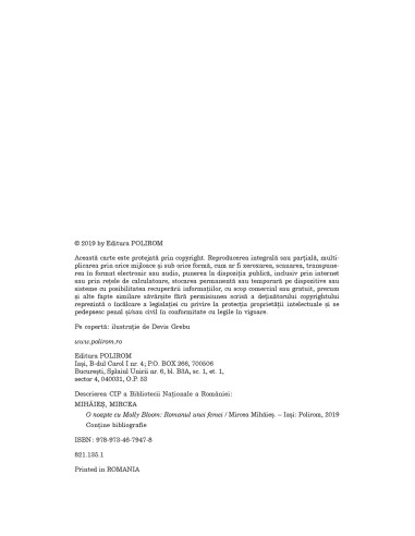 O noapte cu Molly Bloom. Romanul unei...