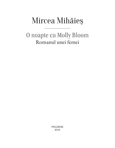 O noapte cu Molly Bloom. Romanul unei...