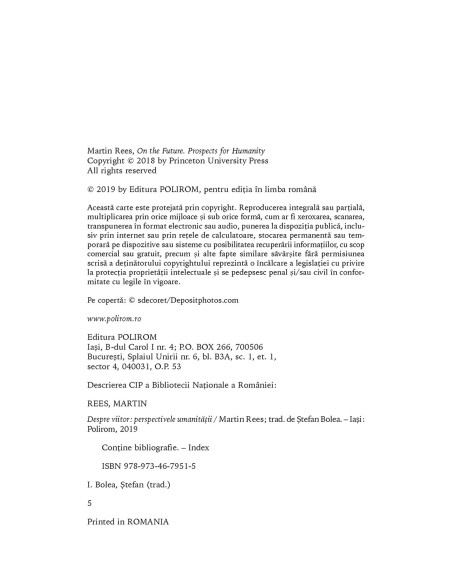 Despre viitor. Perspectivele umanității
