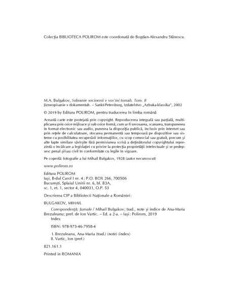 Corespondenţă. Jurnale