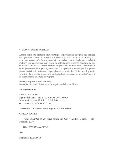 Viața, moartea și iar viața criticii...