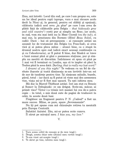 Scrisori către Vera Scrisori către Vera