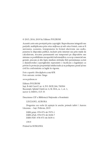 Dragostea cea veche îţi şopteşte la...