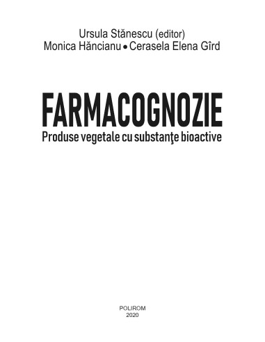 Farmacognozie