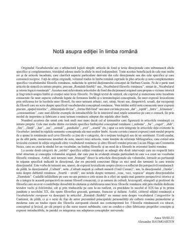 Vocabularul european al filosofiilor