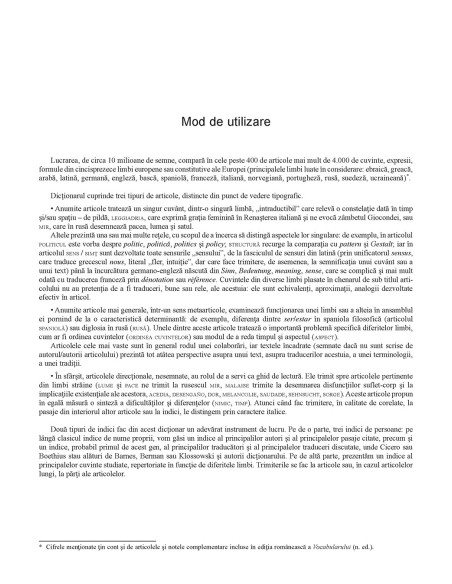 Vocabularul european al filosofiilor