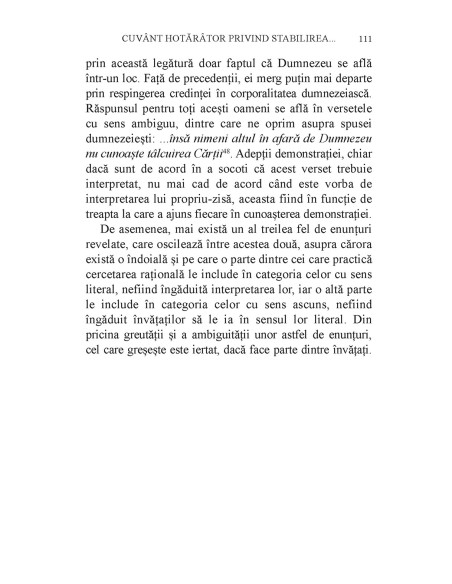 Cuvânt hotărâtor privind stabilirea legăturii dintre filosofie și legea revelată (ediție bilingvă)