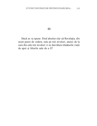 Cuvânt hotărâtor privind stabilirea...