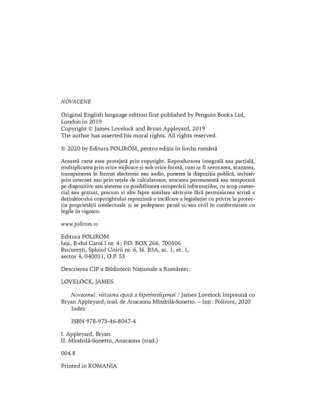 Novacenul. Viitoarea epocă a hiperinteligenţei