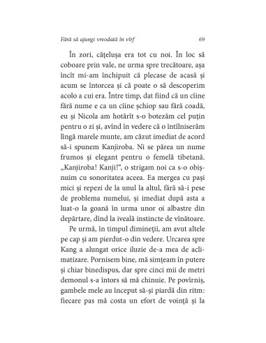 Fără să ajungi vreodată în vîrf