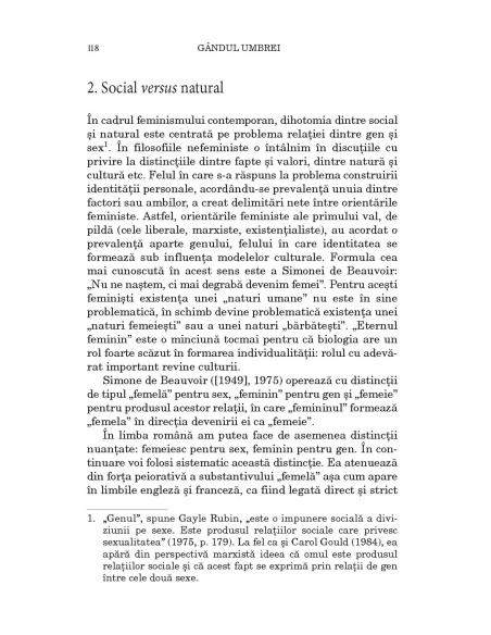 Gândul umbrei. Abordări feministe în filosofie