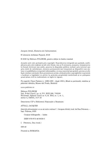 Istoriile alimentaţiei Istoriile alimentaţiei