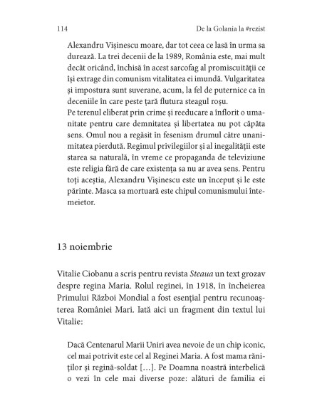 De la GOLANIA la REZIST